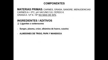 Chacinados materias primas