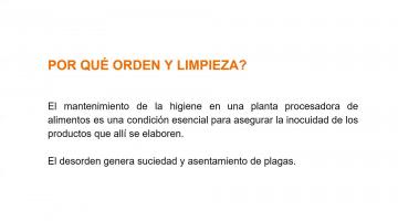 Procedimientos operativos estandarizados de saneamiento. POES. 